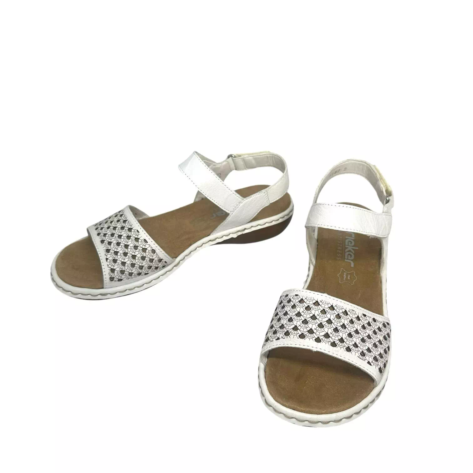 Sandale Rieker albe