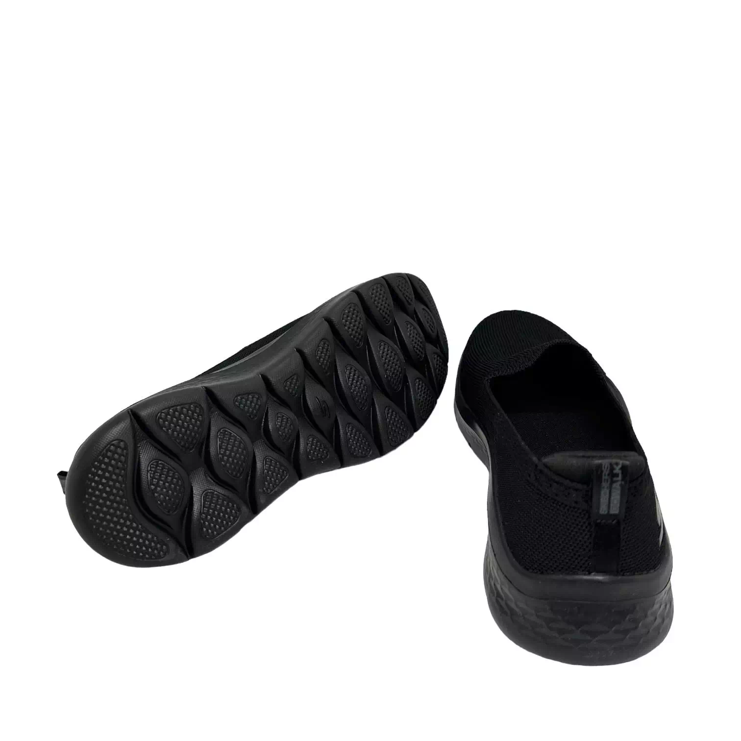Pantofi sport Skechers slip-on negri cu talpa confort