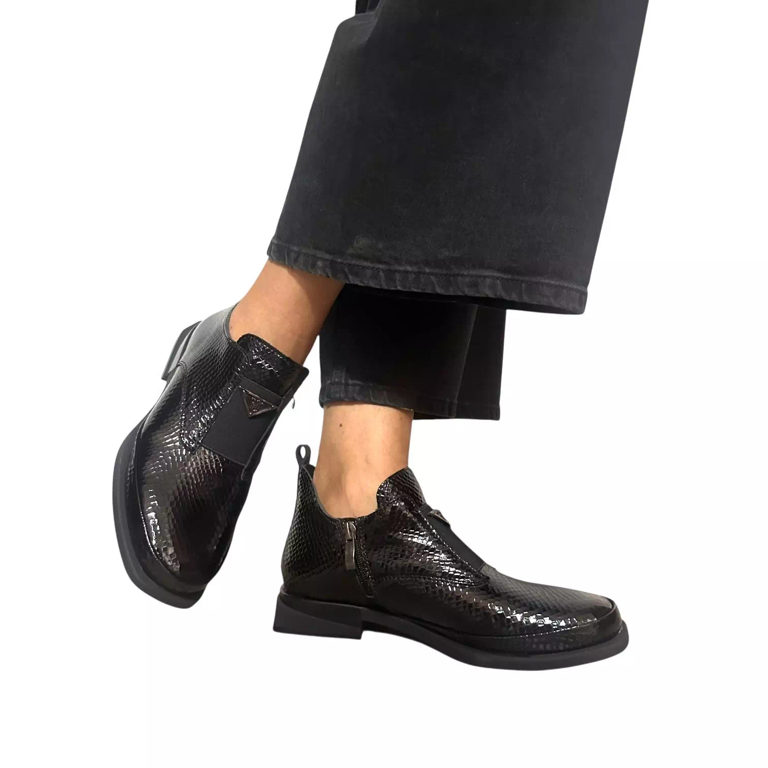 Ghete Filippo negre cu presaj