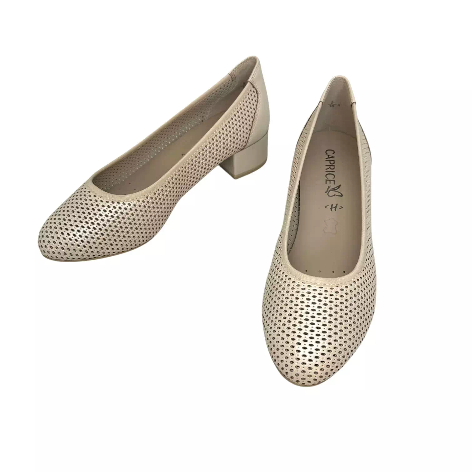 Pantofi Caprice crem