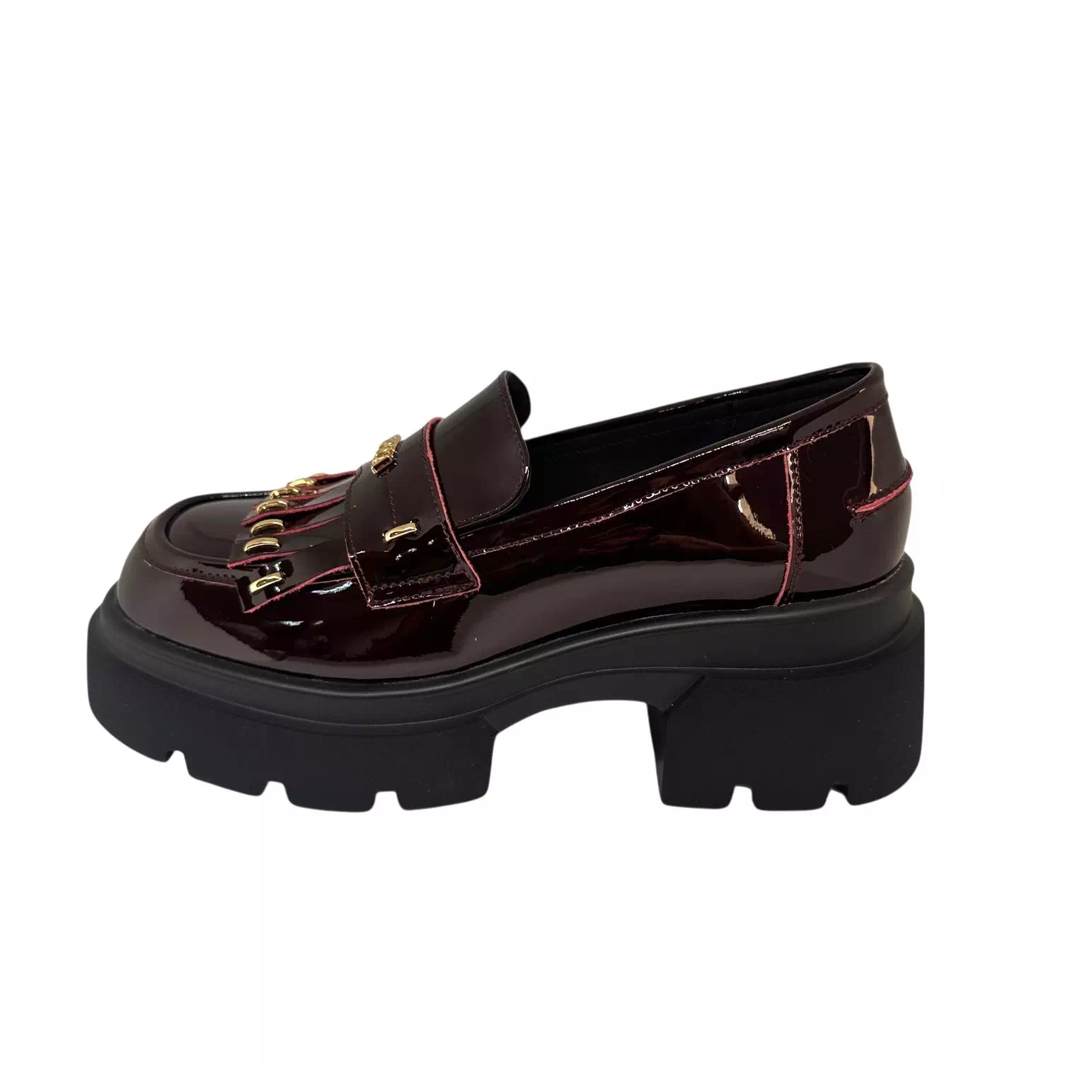 Pantofi Epica bordo cu talpa groasa