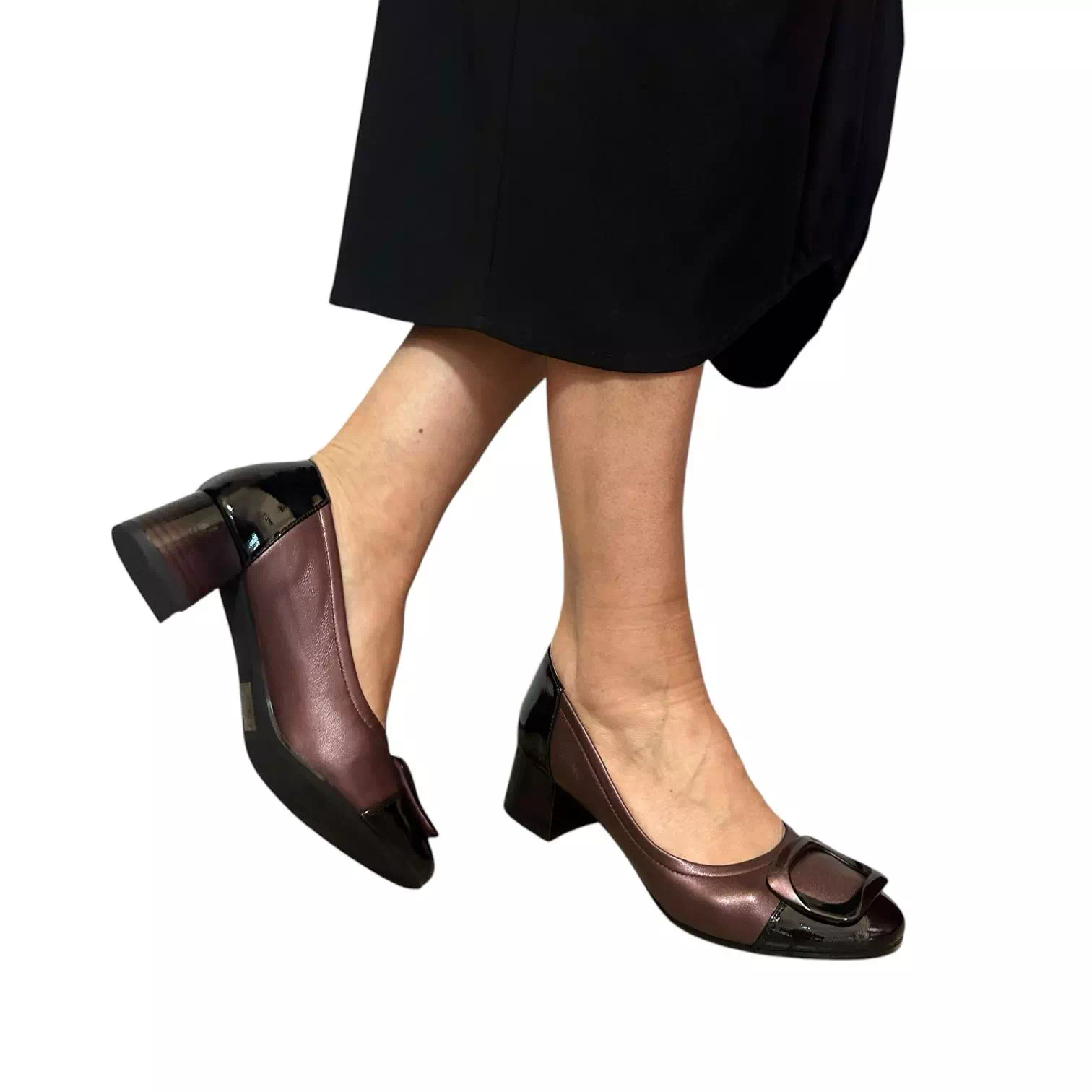 Pantofi Karisma bordo