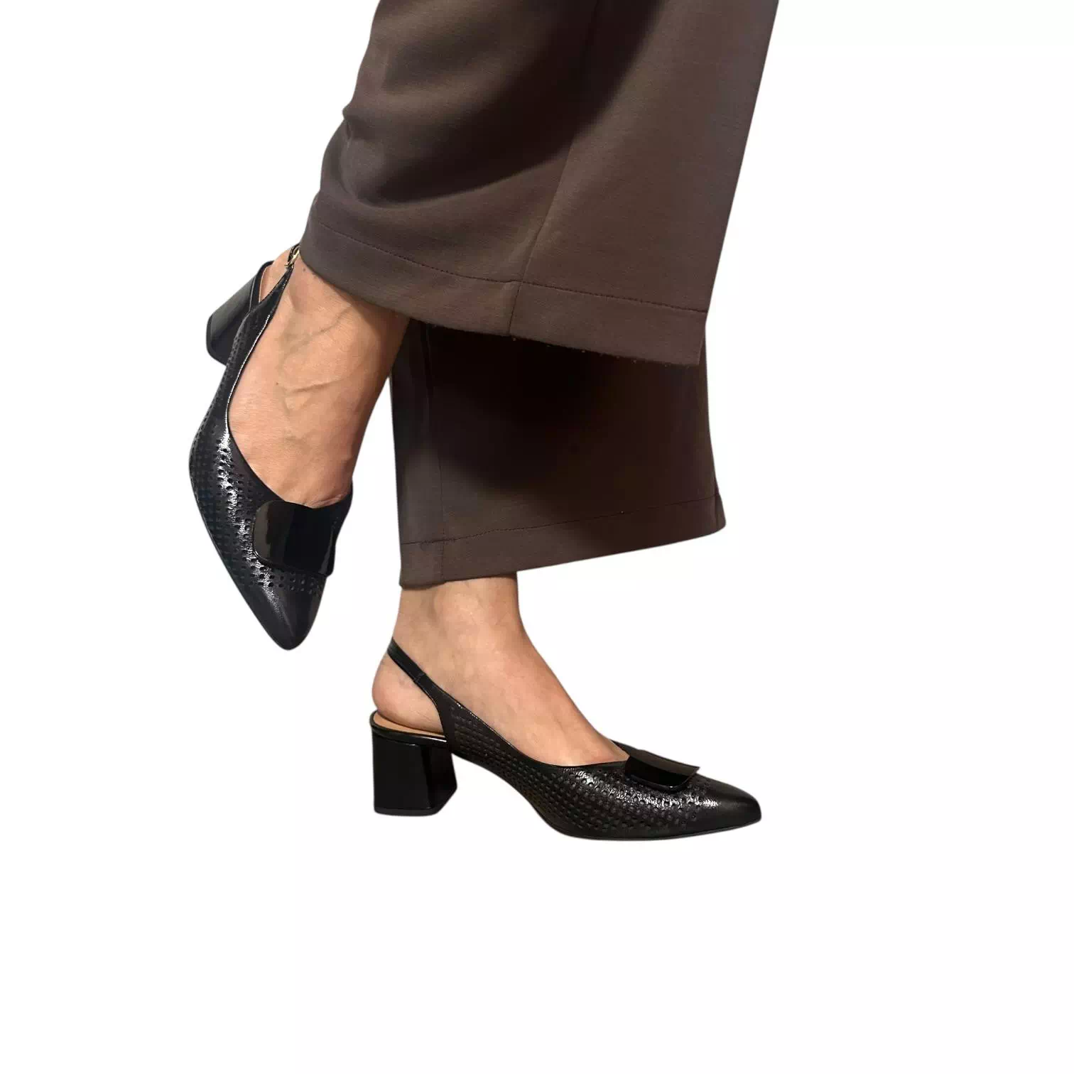 Pantofi decupati Kordel negri