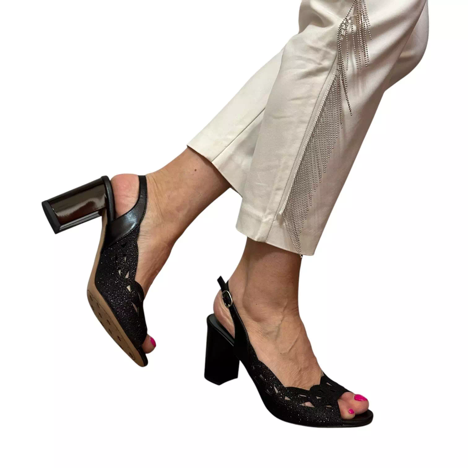 Sandale Kordel negre